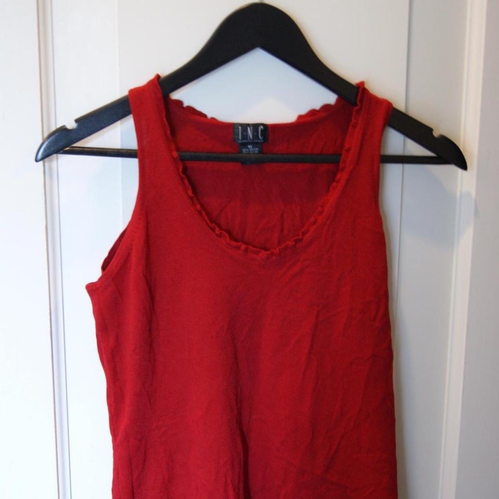 I.N.C red tank top